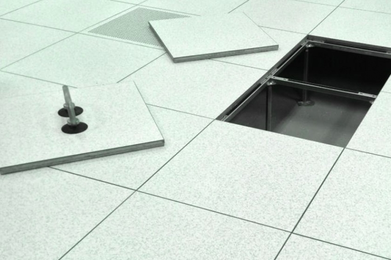 Cleaning under the raised-floor plenum